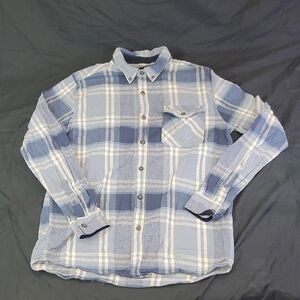 FIELD & FOREST Legend Plaid Long Sleeve Button Up Flannel Outdoor Size LT